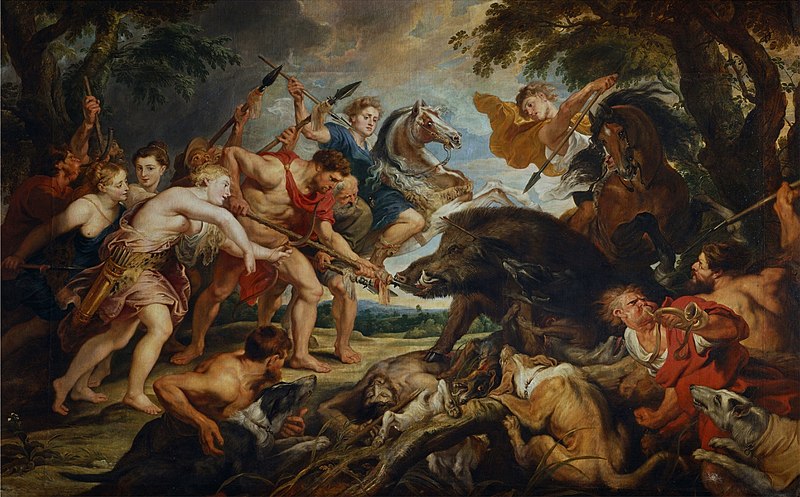 La chasse de Méléagre et d'Atalante - Peter Paul Rubens (1577–1640) - illustration sanglier